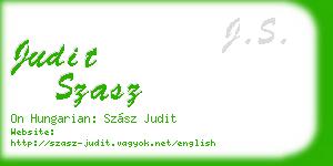 judit szasz business card